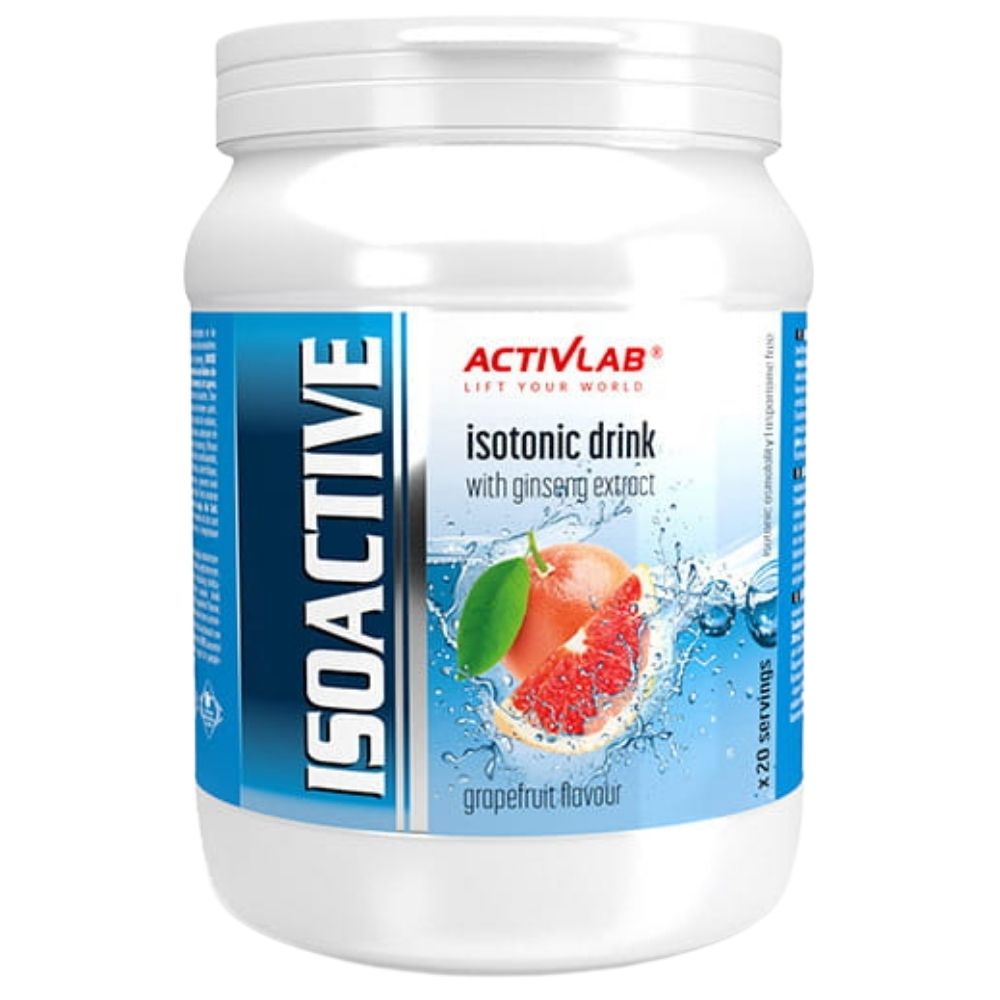 Activlab Isoactive, elektrolitai + vitaminai B, greipfrutai - 630 g - Magnis.lt