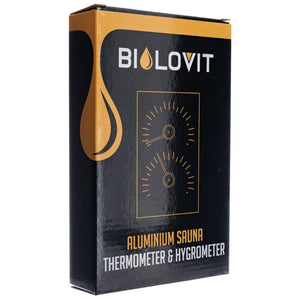 Bilovit Black sauna termomeeter koos hügromeetriga