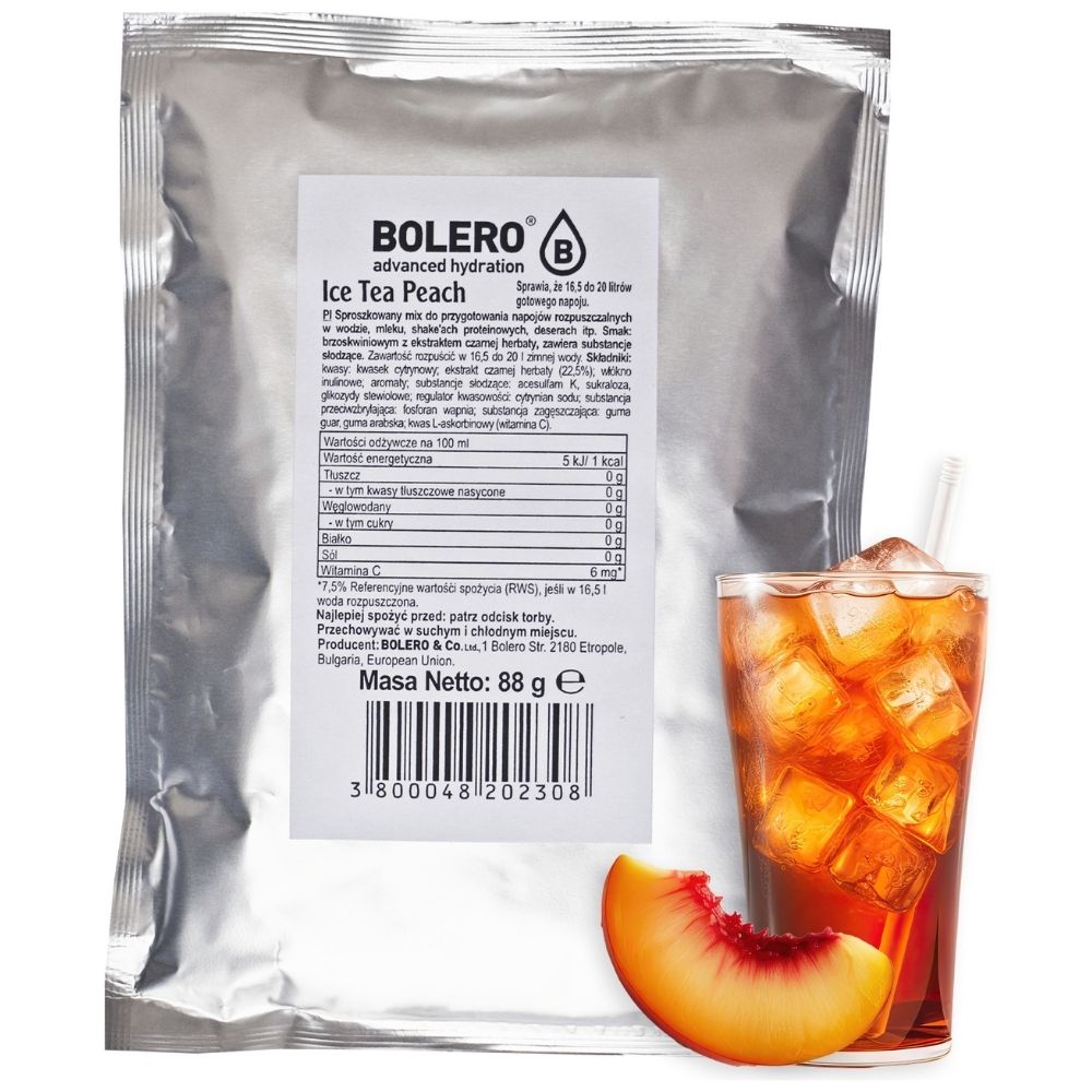Bolero kiirjoogipulber jäätee virsiku - 88 g