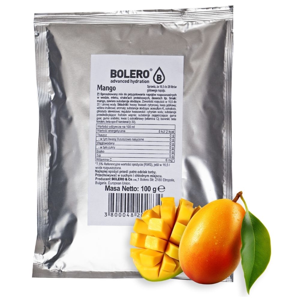 Bolero Bag lahustuv joogipulber Mango - 100 g