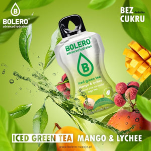 Bolero Classic lahustuv jook Iced Green Tea Mango & Lychee (mango roheline jäätee, litšid) - 8 g