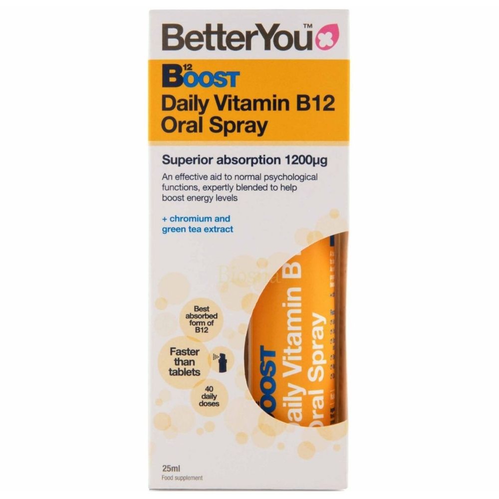 BetterYou B12-vitamiini sprei, aprikoosi - 25 ml