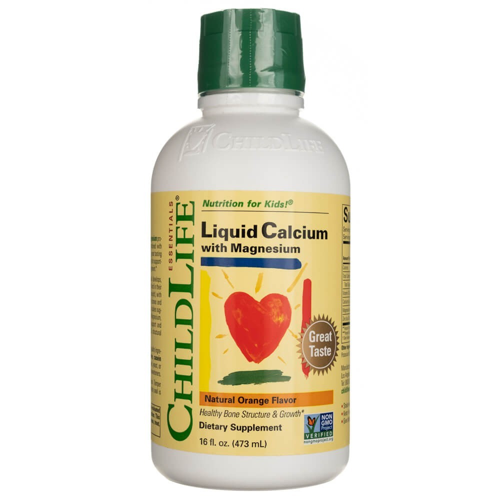 ChildLife vedel kaltsium magneesiumiga, naturaalse apelsinimaitsega - 473 ml
