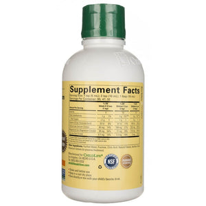 ChildLife vedel kaltsium magneesiumiga, naturaalse apelsinimaitsega - 473 ml