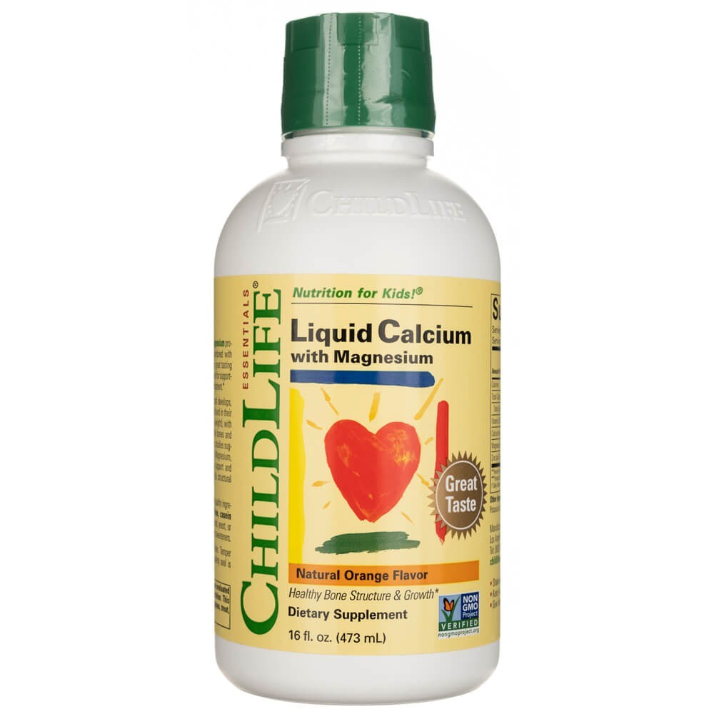 ChildLife vedel kaltsium magneesiumiga, naturaalse apelsinimaitsega - 473 ml