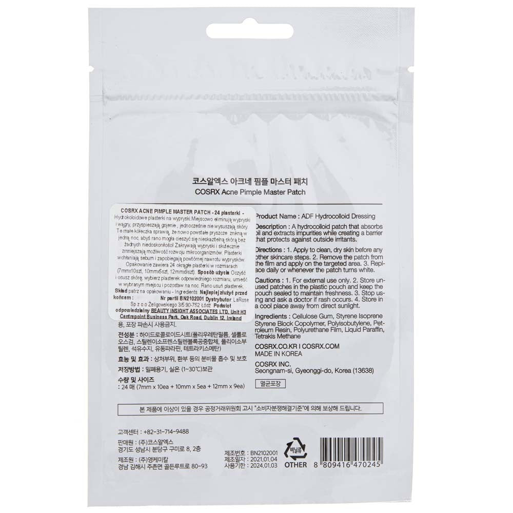 COSRX Acne Pimple Master plaaster - 24 tk