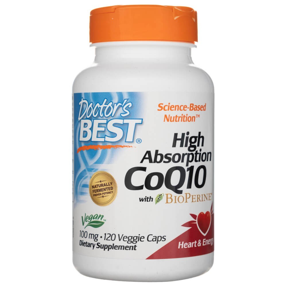 Doctor's Best High Absorption CoQ10 koos BioPerine'iga 100 mg - 120 kapslit