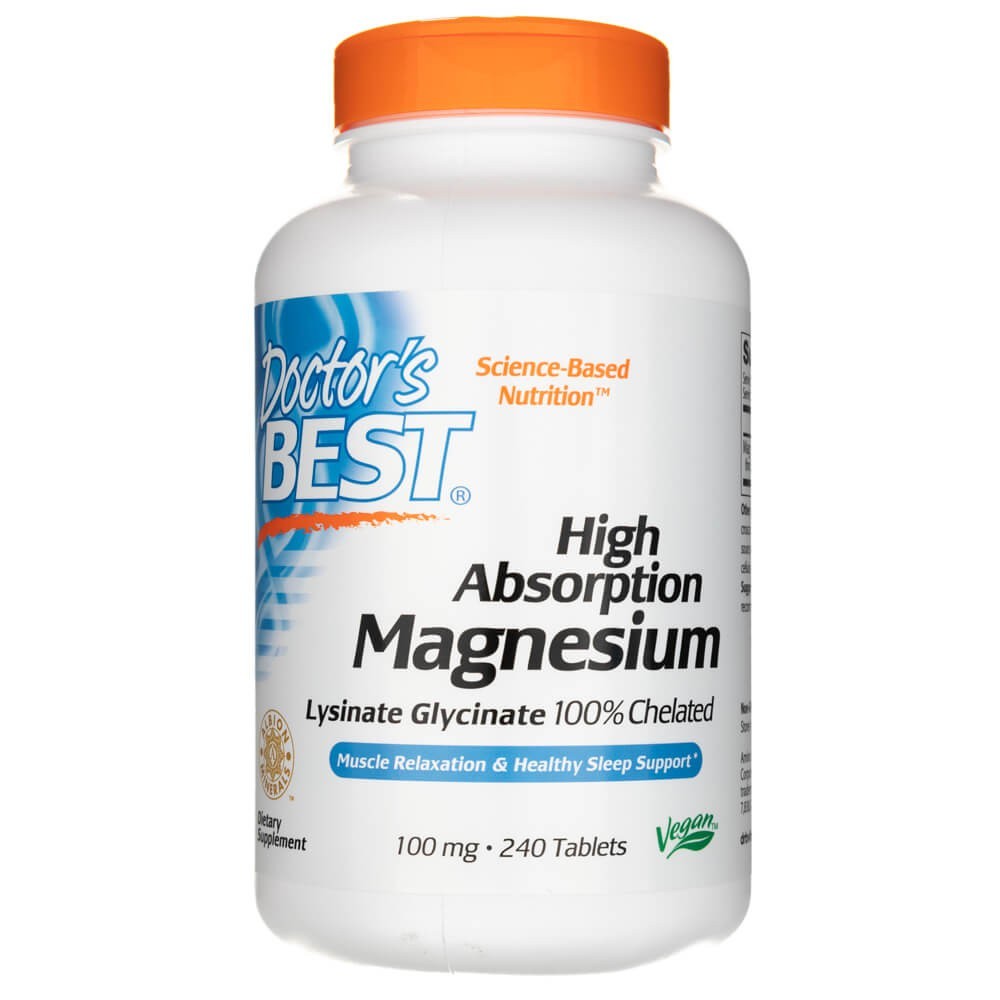 Doctor's Best High Absorption Magnesium 100 mg - 240 tabletti