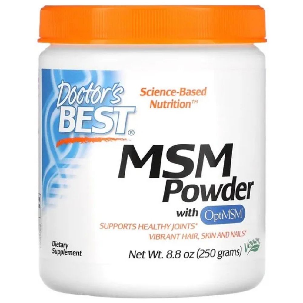 Doctor's Best MSM koos OptiMSM pulbriga – 250 g