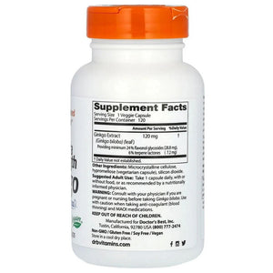 Doctor's Best Gingko biloba 120 mg - 120 kapslit