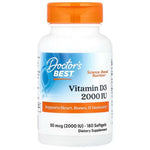 Doctor's Best D3-vitamiin 50 mcg – 180 kapslit