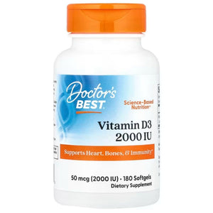 Doctor's Best D3-vitamiin 50 mcg – 180 kapslit