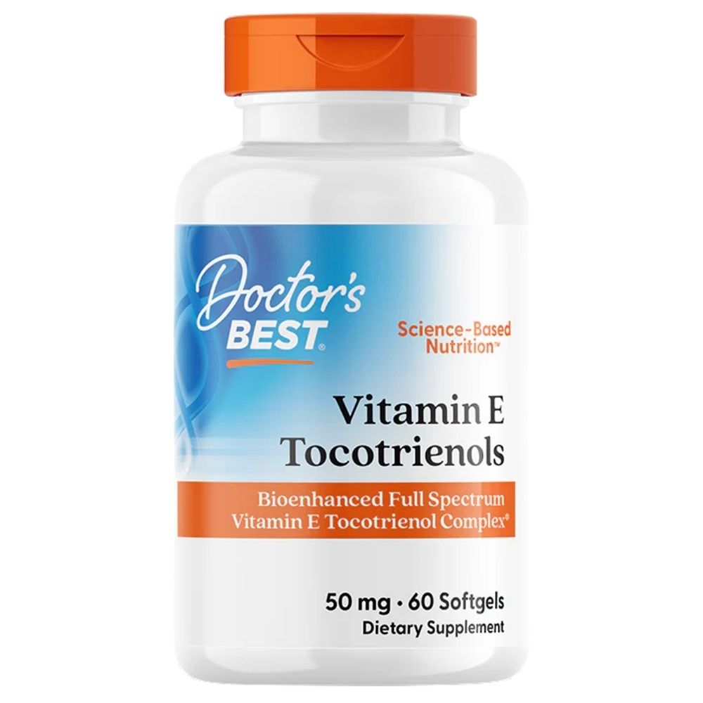 Doctor's Best vitamiin E, tokotrienoolid 50 mg - 60 kapslit