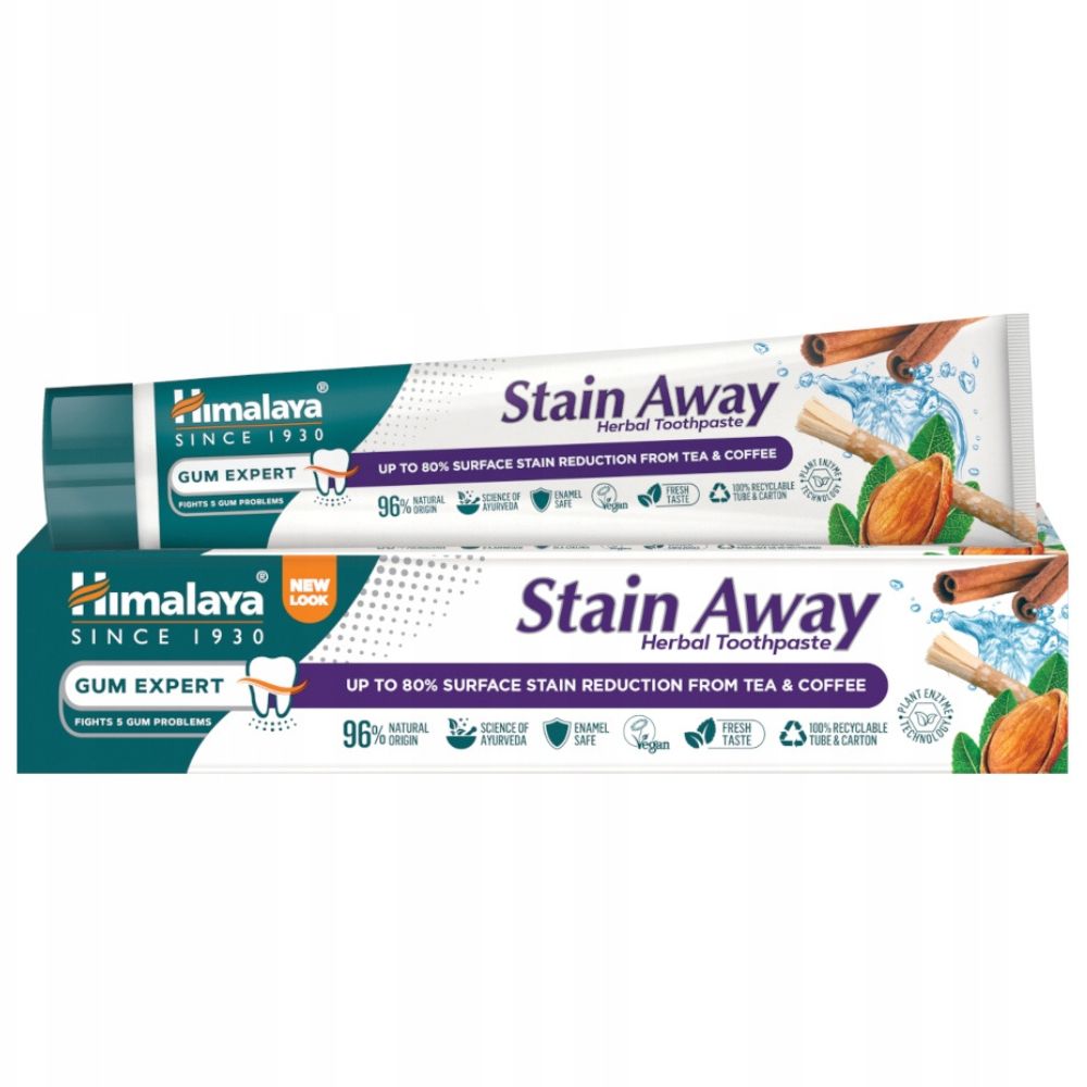 Himalaya Stain-Away dėmių šalinimo pasta be fluorido - 75 ml - Magnis.lt