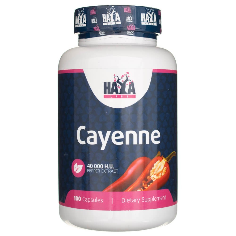 Haya Labs Cayenne'i pipra ekstrakt - 100 kapslit