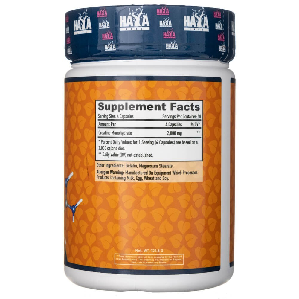 Haya Labs kreatiinmonohüdraat 500 mg - 200 kapslit