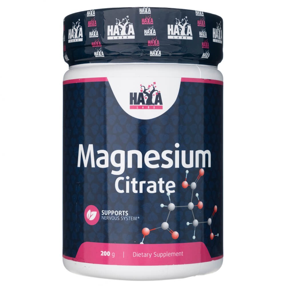 Haya Labs magneesiumtsitraat, pulber 400 mg – 200 g