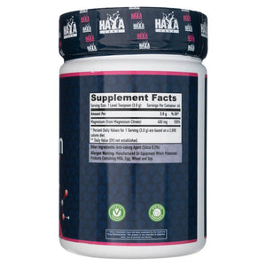 Haya Labs magneesiumtsitraat, pulber 400 mg – 200 g