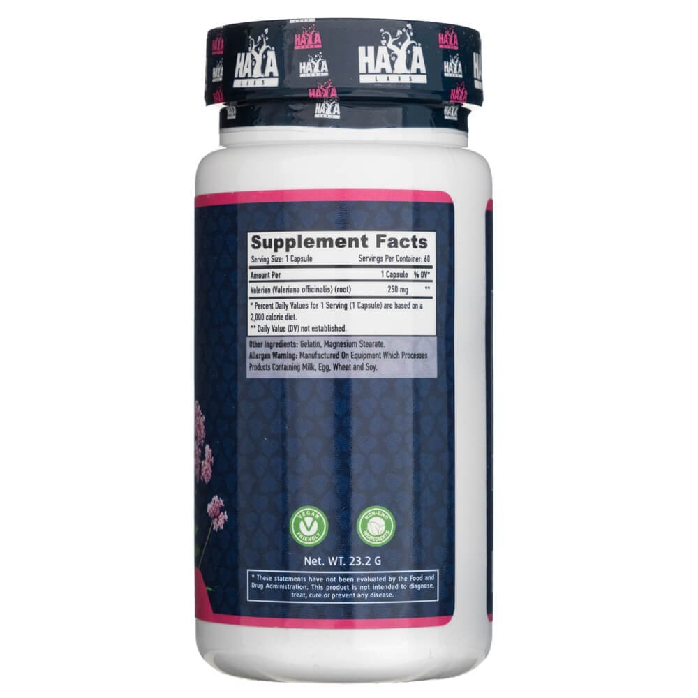 Haya Labs Palderjan 250 mg - 60 kapslit
