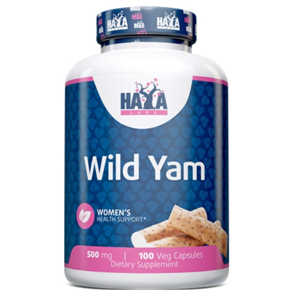 Haya Labs Wild Yam Root 500 mg, metsiku bataadi juur – 100 kapslit