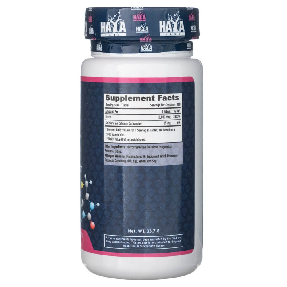 Haya Labs biotiin 10000 mcg - 100 tabletti