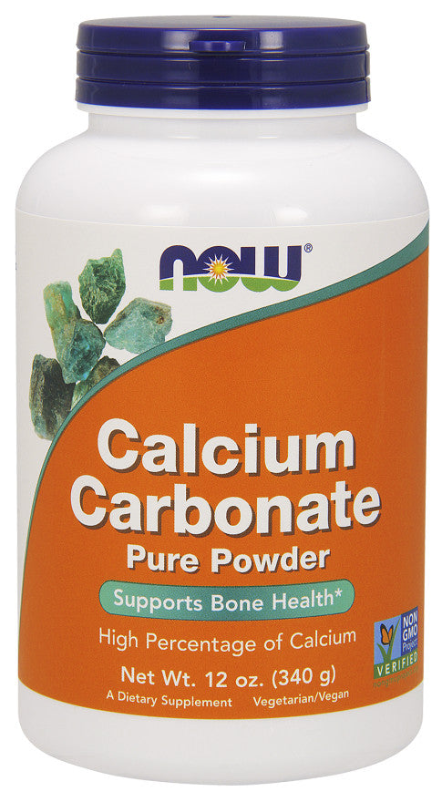 Calcium Carbonate, Pure Powder - 340 grams - NOW Foods