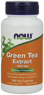 Green Tea Extract, 400mg - 100 vcaps - NOW Foods