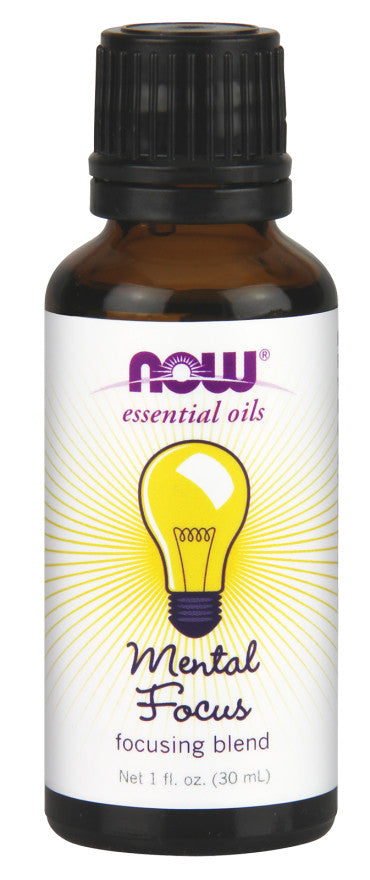 Essential Oil, Mental Focus Oil - 30 ml. - NOW Foods