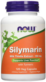 Milk Thistle Extract with Turmeric, 150mg - 120 vcaps - NOW Foods