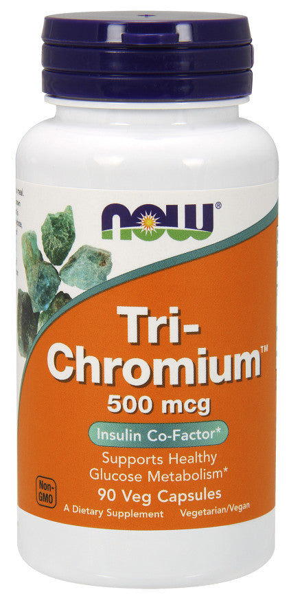 Tri-Chromium, 500mcg - 90 vcaps - NOW Foods