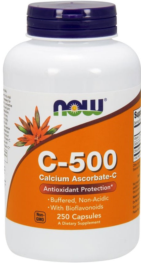 Vitamin C-500 Calcium Ascorbate-C - 250 caps - NOW Foods