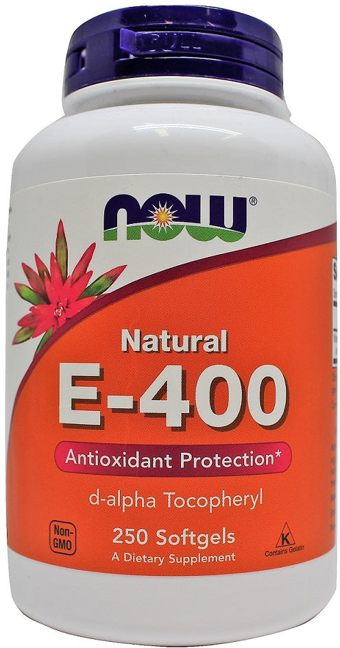 Vitamin E-400, Natural - 250 softgels - NOW Foods