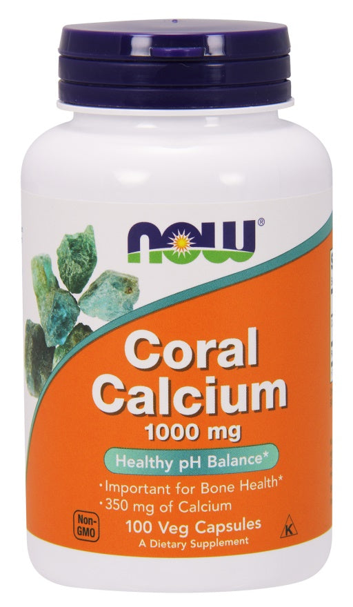 Coral Calcium, 1000mg - 100 vcaps - NOW Foods