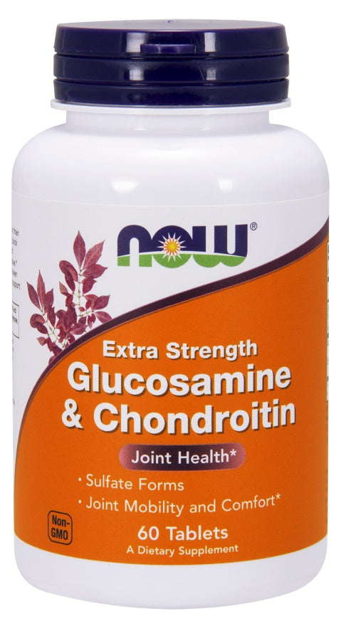 Glucosamine & Chondroitin Extra Strength - 60 tablets - NOW Foods