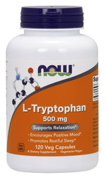 L-Tryptophan, 500mg - 120 vcaps - NOW Foods
