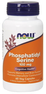 Phosphatidyl Serine, 100mg - 60 vcaps - NOW Foods