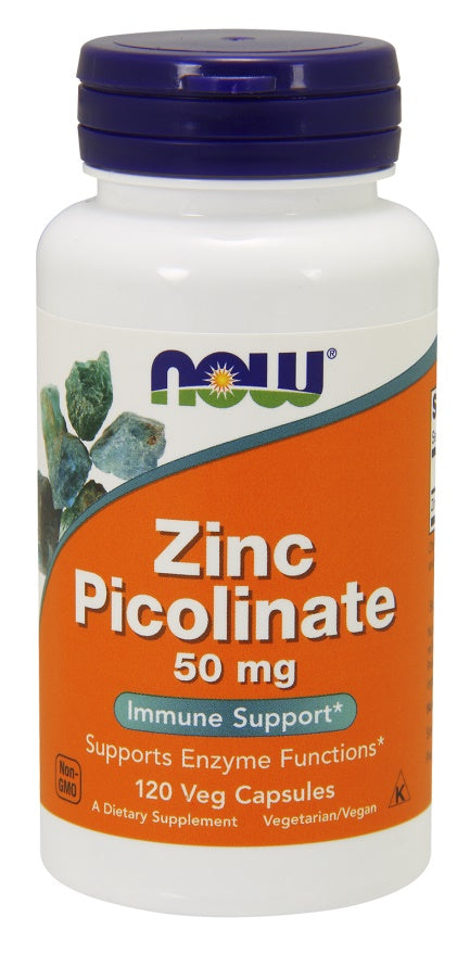 Zinc Picolinate, 50mg - 120 vcaps - NOW Foods