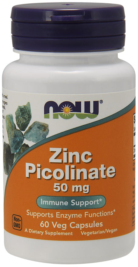 Zinc Picolinate, 50mg - 60 vcaps - NOW Foods