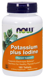 Potassium plus Iodine - 180 tablets - NOW Foods