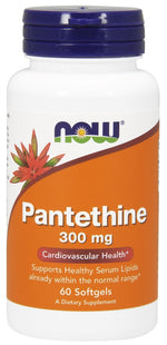 Pantethine, 300mg - 60 softgels - NOW Foods