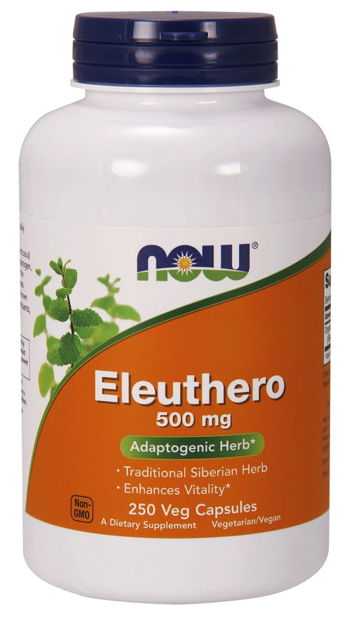 Eleuthero, 500mg - 250 vcaps - NOW Foods