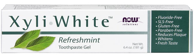 XyliWhite, Refreshmint Toothpaste Gel - 181 grams - NOW Foods