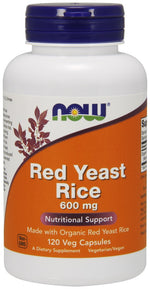 Red Yeast Rice, 600mg - 120 vcaps - NOW Foods