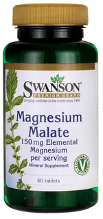 Magnesium Malate, 150mg Elemental Magnesium - 60 tablets - Swanson