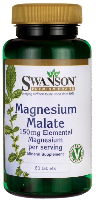 Magnesium Malate, 150mg Elemental Magnesium - 60 tablets - Swanson