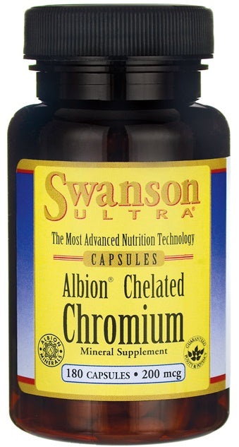 Albion Chelated Chromium, 200mcg - 180 caps - Swanson