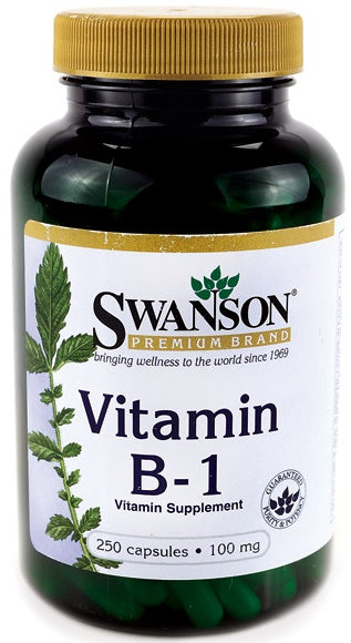 Vitamin B-1 (Thiamin), 100mg - 250 caps - Swanson