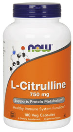 L-Citrulline, 750mg - 180 vcaps - NOW Foods