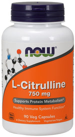L-Citrulline, 750mg - 90 vcaps - NOW Foods