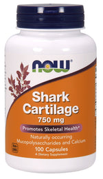 Shark Cartilage, 750mg - 100 caps - NOW Foods